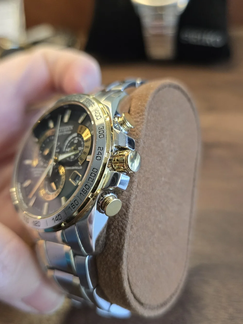 Citizen Eco-Drive Men's Chronograph Watch-Perpetual Calendar Radio Controlled